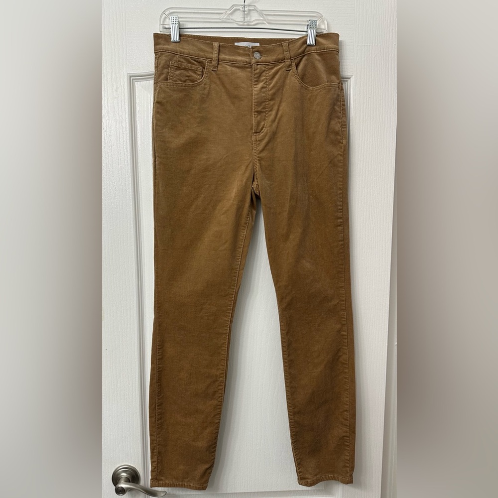 LOFT Women's carmel color Straight Leg Cordoroy Jeans
